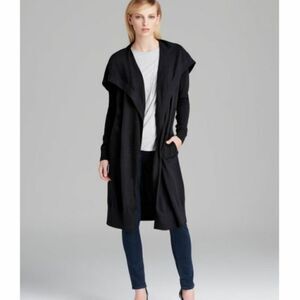 Theory Casterly Black Cardigan NEW Small